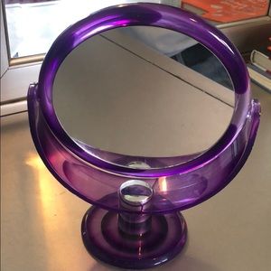 beautiful purple mirror